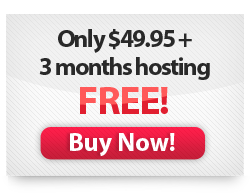 Only $49.95 + 3 months hosting FREE! Buy Now!